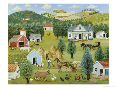 Bountiful Farm, C.1994 by Konstantin Rodko Pricing Limited Edition Print image