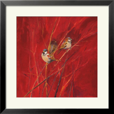 Crimson Sparrows Ii by Ellen Granter Pricing Limited Edition Print image