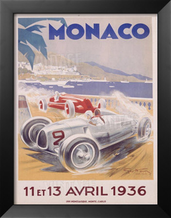 Monaco Grand Prix, 1936 by Geo Ham Pricing Limited Edition Print image