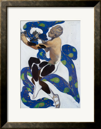 Vaslav Nijinsky In 'L'apres Midi D'un Faun' by Leon Bakst Pricing Limited Edition Print image