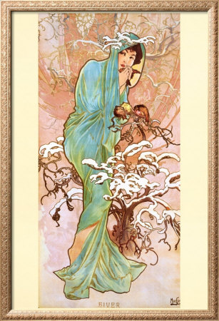 Winter by Alphonse Mucha Pricing Limited Edition Print image