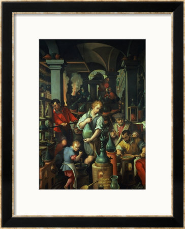 The Alchemist's Workshop, 1570 by Jan Van Der Straet Pricing Limited Edition Print image
