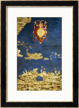 Map Of The Caribbean And Venezuela, From The Sala Delle Carte Geografiche by Egnazio Danti Pricing Limited Edition Print image