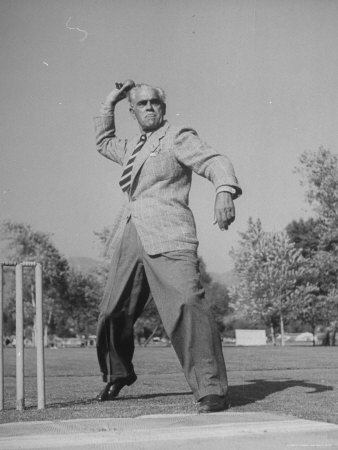 Actor Boris Karloff Playing Cricket by Loomis Dean Pricing Limited Edition Print image