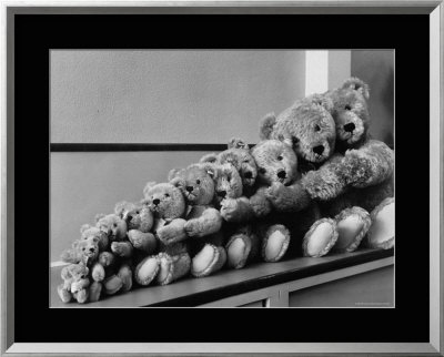 View Of Some Teddy Bears by Michael Rougier Pricing Limited Edition Print image