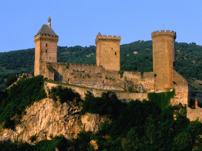 10Th Century Chateau Des Comtes De Foix, Foix, Midi-Pyrenees, France by Bill Wassman Pricing Limited Edition Print image