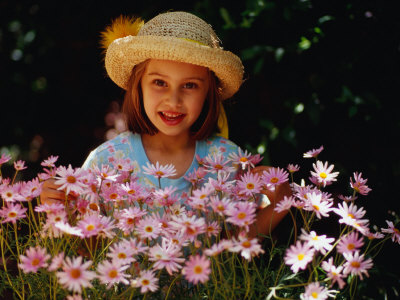 Young Girl In Garden, Melbourne, Australia by Richard I'anson Pricing Limited Edition Print image