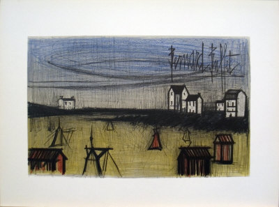 A Small Beach (La Petite Plage), 1966 by Bernard Buffet Pricing Limited Edition Print image