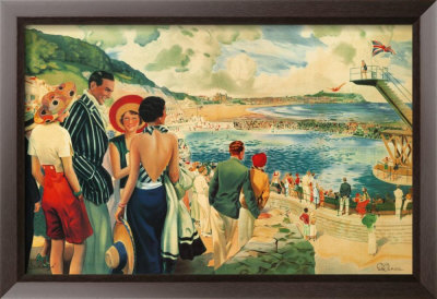 Scarborough, 1928 by E. Oakdale Pricing Limited Edition Print image