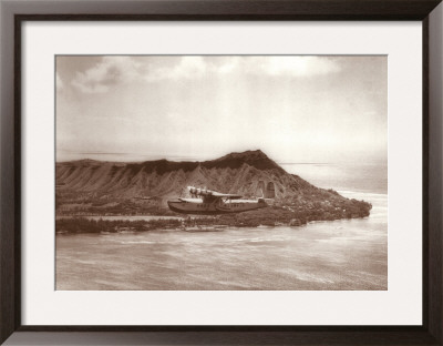 Pan American Clipper Over Waikiki, Hawaii, 1935 by Clyde Sunderland Pricing Limited Edition Print image