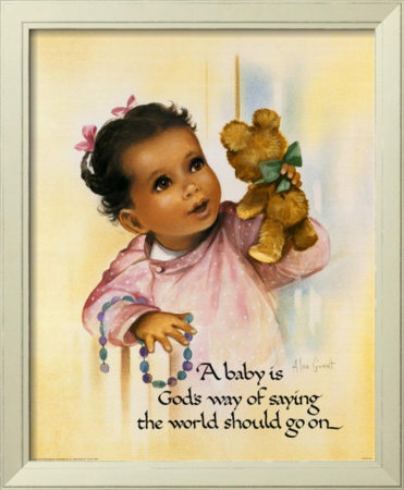 A Baby Is God's Way by Lopez Pricing Limited Edition Print image