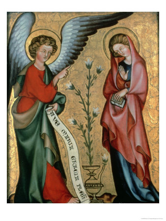 The Annunciation, C.1330 by Master Of Cologne Pricing Limited Edition Print image