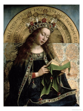 The Ghent Altarpiece, The Virgin Mary, 1432 by Hubert Eyck Pricing Limited Edition Print image