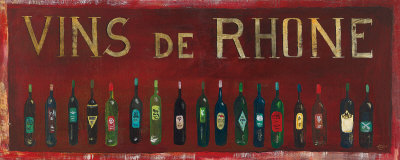 Vins De Rhone by Taddio Pricing Limited Edition Print image