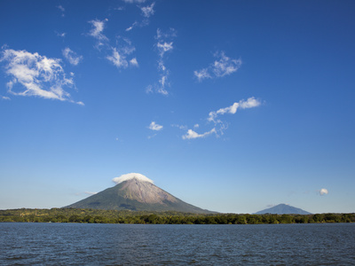 Cloud Formations Above Concepcion And Maderas Volcanos On Ometepe Island, Lake Nicaragua, Nicaragua by Lizzie Shepherd Pricing Limited Edition Print image