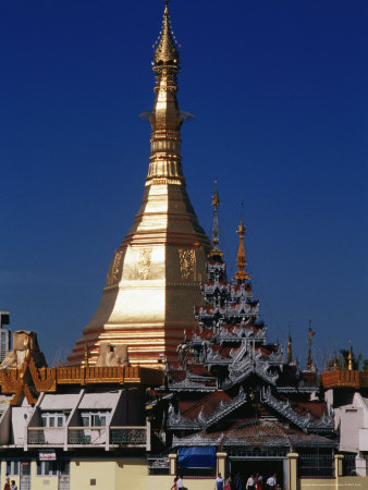 Sule Pagoda, Yangon, Myanmar (Burma) by Bernard Napthine Pricing Limited Edition Print image