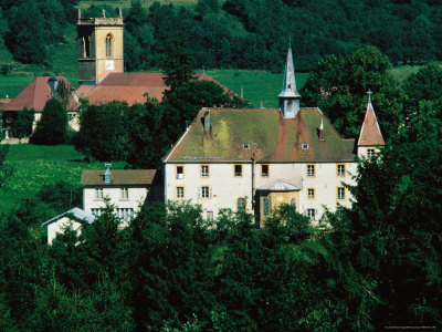 Buildings Of Town, Mieges, Franche-Comte, France by Bill Wassman Pricing Limited Edition Print image