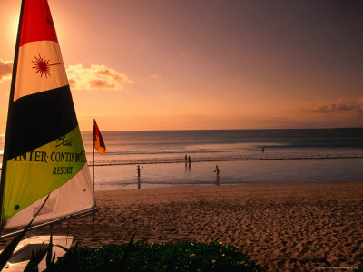 Sailboard On Jimbaran Bay Beach Inter-Continental Resort, Bali, Indonesia by Alain Evrard Pricing Limited Edition Print image