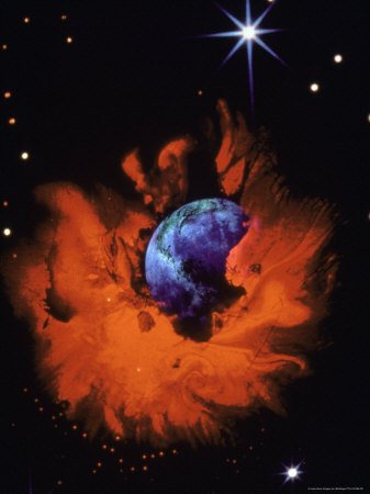 Earth In Flames by Bill Binger Pricing Limited Edition Print image