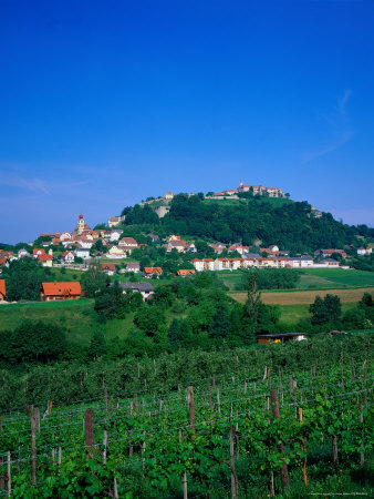 13Th Century Castle And Town, Riegersburg, Styria, Austria by Walter Bibikow Pricing Limited Edition Print image