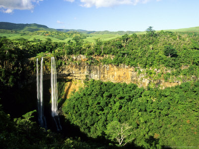 Chamarel Waterfall, Mauritius by Roger De La Harpe Pricing Limited Edition Print image