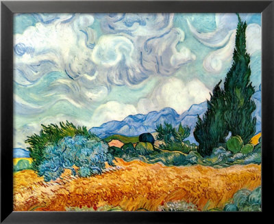 Wheatfield With Cypresses, C.1889 by Vincent Van Gogh Pricing Limited Edition Print image