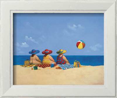 Three Ladies Sunning by Michael Paraskevas Pricing Limited Edition Print image