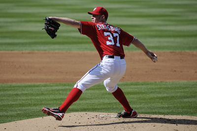 Washington, Dc - June 2: Stephen Strasburg by Jonathan Ernst Pricing Limited Edition Print image