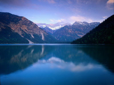 The Plansee & Mountains, Tyrol, Austria by Walter Bibikow Pricing Limited Edition Print image