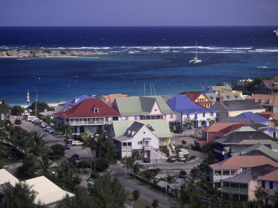 Beach, Orient Bay Village, St. Maarten by Walter Bibikow Pricing Limited Edition Print image