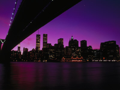 Brooklyn Bridge And New York City by Asami Hasegawa Pricing Limited Edition Print image