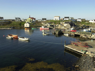 Villages And Boats, Nova Scotia, Canada by Keith Levit Pricing Limited Edition Print image