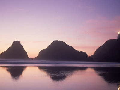 Devil's Elbow Lighthouse, Oregon Coast by Peter French Pricing Limited Edition Print image