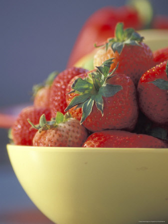 Bowl Of Strawberries by Fogstock Llc Pricing Limited Edition Print image