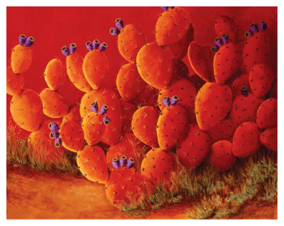 Orange Prickly Pear by Beth Zink Pricing Limited Edition Print image