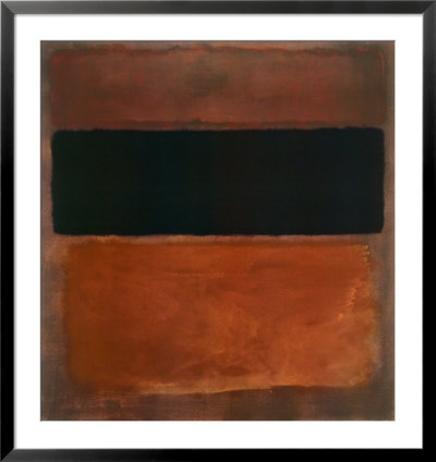 No. 10, Brown, Black, Sienna On Dark Wine, 1963 by Mark Rothko Pricing Limited Edition Print image