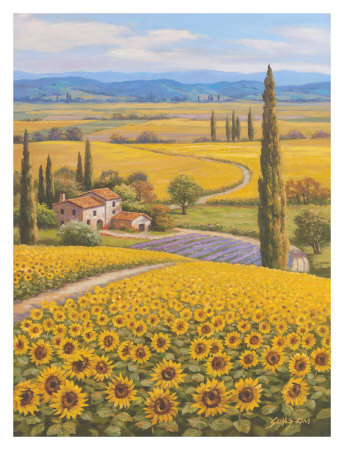 Sunflower Field by Sung Kim Pricing Limited Edition Print image