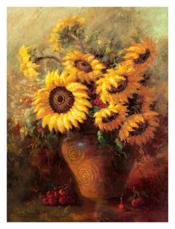 Maria's Sunflowers by Walt Pricing Limited Edition Print image