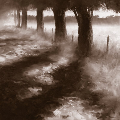 Trees Along Path by Robert J. Ford Pricing Limited Edition Print image