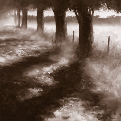 Trees Along Path by Robert J. Ford Pricing Limited Edition Print image