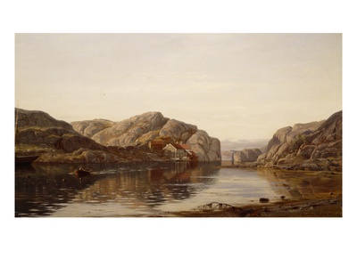 Ny-Hellesund, 1886 (Oil On Canvas) by Amaldus Nielsen Pricing Limited Edition Print image