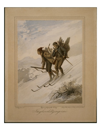 Game Hunters (W/C On Paper) by Knud Bergslien Pricing Limited Edition Print image