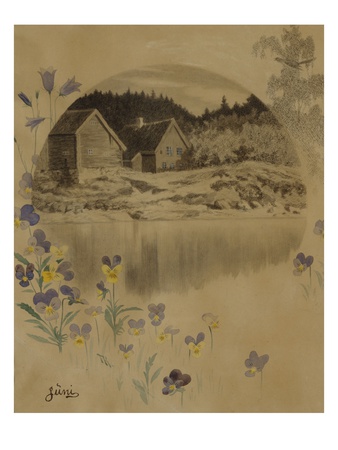June, 1890 (W/C On Paper) by Theodor Severin Kittelsen Pricing Limited Edition Print image