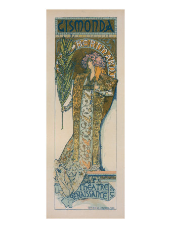 Le Theatre De La Renaissance, Gismonda by Alphonse Mucha Pricing Limited Edition Print image