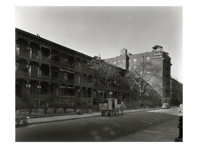 Three-Decker Houses, 11Th Street Between Sixth And Seventh Avenues, Manhattan by Berenice Abbott Pricing Limited Edition Print image