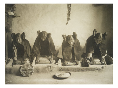 The Mealing Trough, Hopi by Edward S. Curtis Pricing Limited Edition Print image