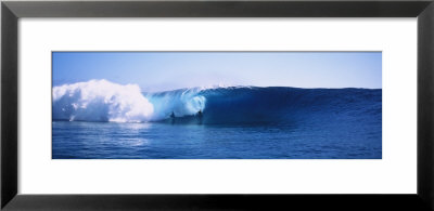 Body Boarder Surfing In The Ocean, Tahiti, French Polynesia by Panoramic Images Pricing Limited Edition Print image