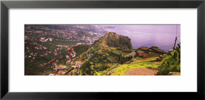 Town At The Seaside, Cabo Girao, Camara De Lobos, Madeira, Portugal by Panoramic Images Pricing Limited Edition Print image