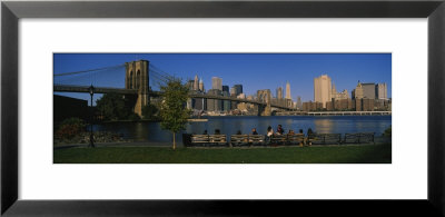 Brooklyn Bridge Park, Brooklyn Bridge, East River, Manhattan, New York City, New York, Usa by Panoramic Images Pricing Limited Edition Print image