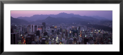 Aerial View Of Central Business District, Seoul, South Korea by Panoramic Images Pricing Limited Edition Print image